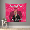 Pikkukuva 2 / 5: Mr Worldwide - Elä, Nauti, Rakasta - Hauska seinävaate, Pitbull-seinävaate, 3D-taideteoksen ripustus