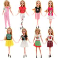 Barbie-modekostym, 15 delar, 15 docktillbehör, för barn
