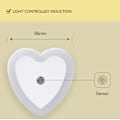 Miniatyrbilde 2 av 5: 4-delt hjerteformet intelligent lysstyring induksjon liten