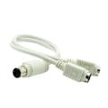 Miniatyrbillede 1 af 5: PS2 én til to tastatur og mus interface patch kabel rund p