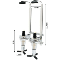 Miniatyrbilde 3 av 5: Veggmontert vinstativ, doseringsflaskedispenser, aluminium 2 flasker