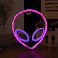 Miniatyrbillede 3 af 5: LED Alien Neon Lampe Væghængende Modellampe Soveværelses Dekoration