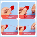 Pikkukuva 3 / 5: Neulanuijat käsinompeluun, DIY muoviset langan silmukat Sim DXGHC