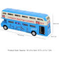 Miniatyrbillede 4 af 6: Dobbeldækkerbus Model, Børns Dobbeltlags Bus Legetøj Simulering