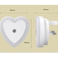 Miniatyrbilde 4 av 5: 4-delt hjerteformet intelligent lysstyring induksjon liten