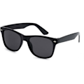 Miniatyrbillede 3 af 4: Retro Wayfarer Solbriller Mat Sort Sort