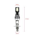 Pikkukuva 4 / 5: 2 kpl H1 LED-ajovalolamppuja muuntokit, korkea ja matala säde, 100W 650