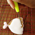 Miniatyrbilde 3 av 5: 18 stk. sukkerbiscuits for piping, utblåsingsnål, frostingsrør