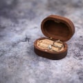 Miniatyrbillede 3 af 7: Sort valnød smykkeskrin brun gaveæske smykkeemballage smykker