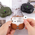 Miniatyrbillede 3 af 5: AirPods 3 3. generation etui cover 2021 læder med nøglering, S