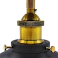 Miniatyrbillede 4 af 5: Rund Loftlampe LED Sort Varmt Hvid Aluminium Loft DXGHC