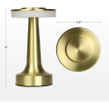 Miniatyrbild 7 av 7: 1 stycke guld bärbar LED-skrivbordslampa med touchsensor, 3 ljusstyrkenivåer