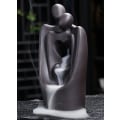Miniatyrbillede 3 af 5: Hjerte til hjerte keramisk backflow røgelsebrænder statue, par sta