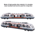 Miniatyrbillede 6 af 6: Legetøjs Tog Simulering Metro Model Legering Glide Støbt Metal Køretøj