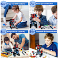 Miniatyrbilde 2 av 7: Robotleker for barn, kult vitenskapelig byggeklosssett for gutter 1