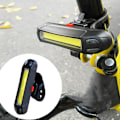 Miniatyrbilde 3 av 5: Sykkellys bak USB-lading blinkende tre-farget advarselslys