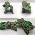 Miniatyrbillede 3 af 5: Akvarium Hul Træstamme, Lille Kunstig Polyresin Drivtømmer