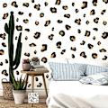 Miniatyrbillede 4 af 6: Leopard Print Brune Vægstickers