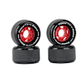 Miniatyrbillede 1 af 6: 4 stk. Skateboardhjul med 70mm Diameter Skateboard Sort