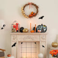 Miniatyrbillede 5 af 6: Halloween Træhåndværk Kreativ Græskarbelysning Træudskæring