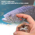 Miniatyrbilde 5 av 5: Sett med 10 fiskekurver i rustfritt stål for fiskeåte