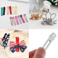 Miniatyrbild 5 av 5: 50 förpackningar DIY Curl Clips, Frisör Dubbla Prong Curl Silver Metall Alligator Clips Metall Krokodil Alligator Hårklämmor för Salo