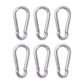 Miniatyrbillede 1 af 7: 6-pak Fjederbelastet Karabiner, Robust Karabiner til Gymudstyr