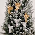 Miniatyrbillede 4 af 7: 12 stk. Julepynt i Guld og Sølv Engelhæng 2022 Julefest Dekoration