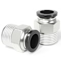 Pikkukuva 1 / 5: 10 kpl Pneumatiset Uros-liittimet PC1/2 R04 Kierteellä Push-In Yhteydellä