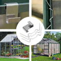 Miniatyrbillede 2 af 7: Z-klemme: 50 stk + W-klemme (162*95*30mm): 50 stk drivhusglas pa