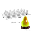 15 Päronmousse-Kakaform DIY Simuleringsfrukt Fransk Dessertform
