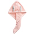 Miniatyrbillede 2 af 5: （Pink Farve）Hårhåndklæder Brusebadshuer Håndklæder til at Tørre Barnets Hår