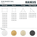 Miniatyrbilde 5 av 5: Skyggeseil (HDPE, 180g/㎡), Rektangulær 2x3m, Hage Patio Skygge