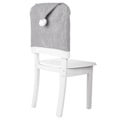 Miniatyrbild 1 av 5: 4 stycken gråa stolsöverdrag i non-woven tyg, julstolsöverdrag