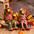 Miniatyrbilde 4 av 6: 2 stk Thanksgiving Dekorasjon Tyrkisk Formet Pynt Ansiktsløse Tur