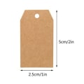 Pikkukuva 2 / 5: Kraft-paperilaput lahjatägit 5*2.5cm, 100 kpl juuttinarulla, f