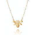 Pikkukuva 1 / 4: Bee Gold Coin -mehiläispesäriipus choker-kaulakoru naisille ja teineille