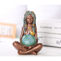 Miniatyrbilde 1 av 5: Moder Jord Statue Harpiks Håndverk Ornament Moder Jord Kunst Gå