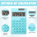 Miniatyrbillede 3 af 6: 2 stk. Basis Standard Lommeregnere Mini Digital Desktop Beregner