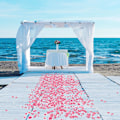 Miniatyrbilde 5 av 5: Smaksløse Silke Roseblader til Bryllup, Valentinsdag, Glad b DXGHC