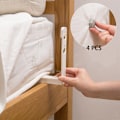 Miniatyrbillede 1 af 5: 4 stk. Sengelin Gribere Høj Hårdhed Praktisk Plast Anti-slip