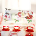 Miniatyrbillede 3 af 6: 3 Julepynt malede jern julelysestager Ch