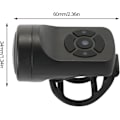 Miniatyrbillede 4 af 5: （Sort）Elektronisk Cykelklokke - Høj 120dB Cykelklokke - Trådløs Ring
