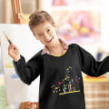 Miniatyrbillede 5 af 6: Børne Polyester Smock 7-12 År Gammel Træningsdragt Maleri Forklæde med