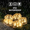 Pikkukuva 2 / 6: Aurinkoenergialla toimivat ulkovalot puutarhan koristeluun, 3 kpl, ulkovalaistus