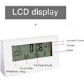 Miniatyrbillede 2 af 5: LED Termometer Thermo-Hygrometer Multifunktionel Elektronisk Temper