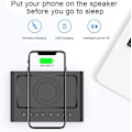 Miniatyrbild 3 av 6: Multifunktionell Bluetooth 5.0 LED-högtalare med digital väckarklocka