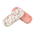 2-pack Hårt Bärbara Glasögonfodral Blommönster Tyg Glasögon C