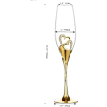 Miniatyrbillede 4 af 6: Bryllups champagne glas kreative toastglas luksus glas