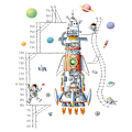 Miniatyrbild 1 av 5: 2 stycken rymdskeppsastronauters höjdmätrande linjal, tidig